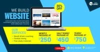 Website Design Service Ad Template auf Facebook geteiltes Bild