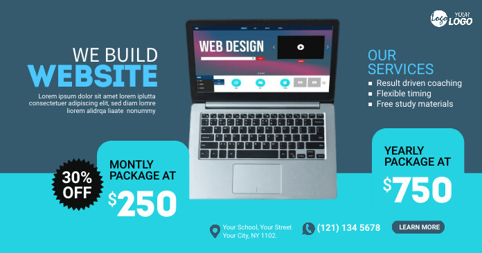 Service Ads Design Copy of Website Design Service Ad | PosterMyWall