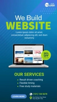 Website Design Service Ad Indaba yaku-Instagram template