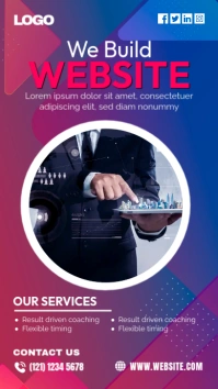 Website Design Service Ad Instagram Story template