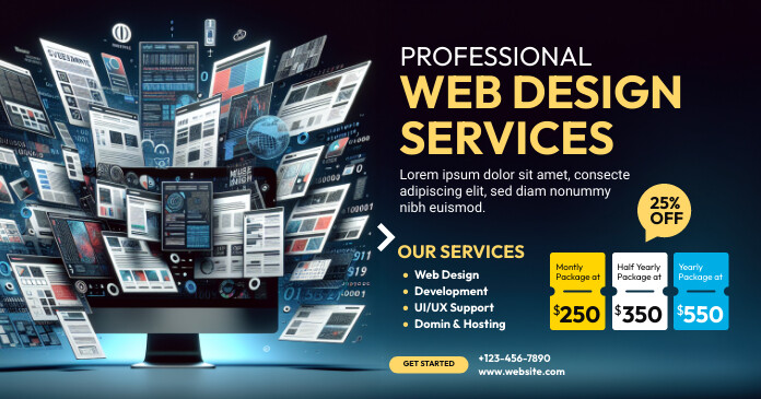 Service Ads Design Website Design Service Ad Template | PosterMyWall