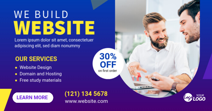 Copy of Website design service banner ad | PosterMyWall