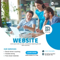 Website design service banner ad Квадрат (1 : 1) template