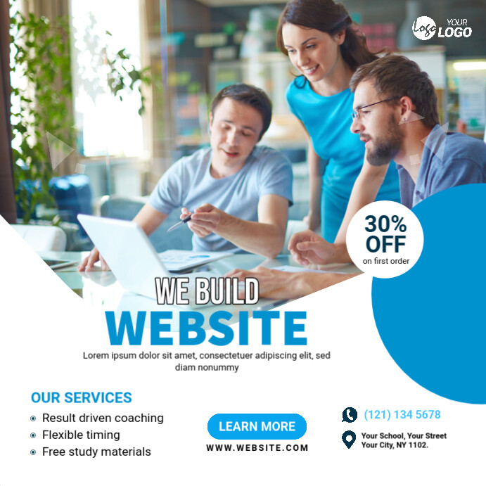 Website Design Ad Sample Website design service banner ad Template | PosterMyWall