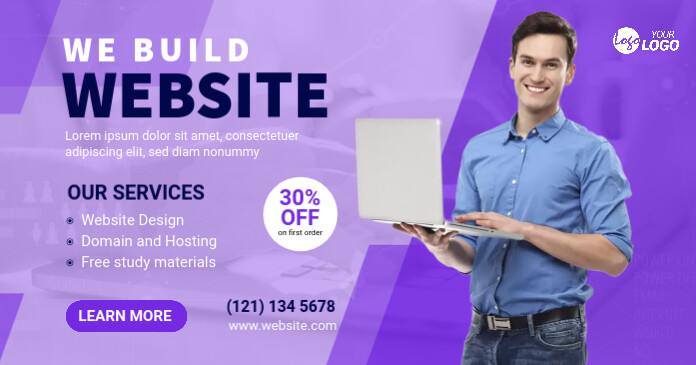 Copy of Website design service banner ad | PosterMyWall