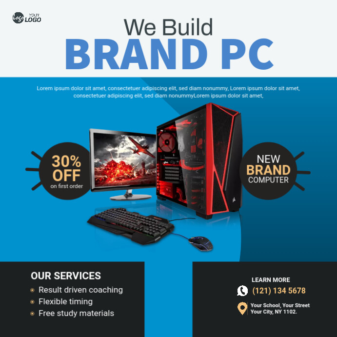 Website design service banner ad Template | PosterMyWall