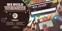 Website design service banner ad template