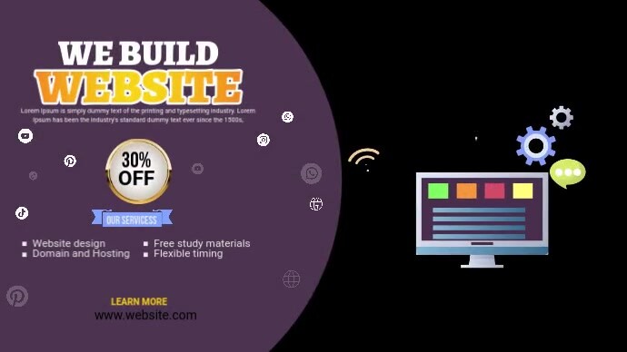 Copy of Website design service banner ad | PosterMyWall