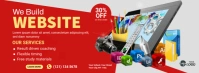 Website design service Facebook Cover template