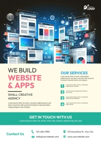 Website Design Service Flyer Template A4