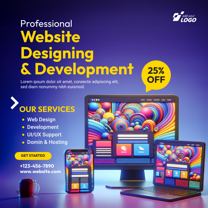 Website Design Service Instagram Post Template | PosterMyWall
