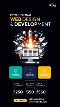 Website Design Service Instagram Story template