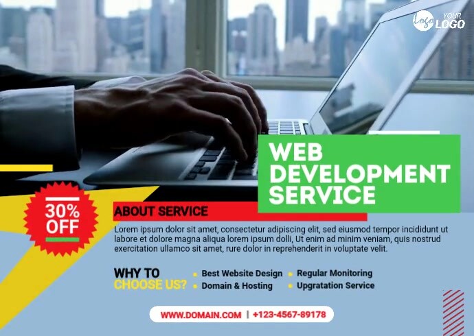 Website Design Service Template | PosterMyWall