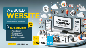 Website Design Service Twitter Post template