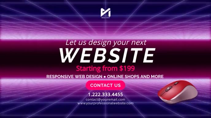 Website Design Video Ad Template | PosterMyWall