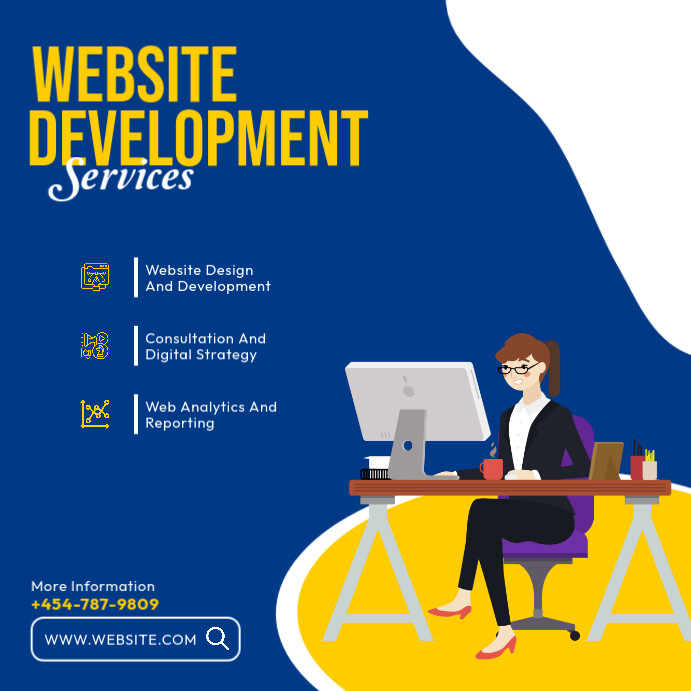 Copy of Website designing service ad | PosterMyWall