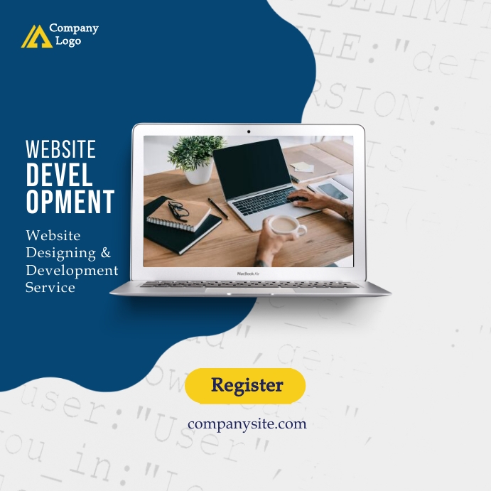 Website Development Advert Simple Template | PosterMyWall