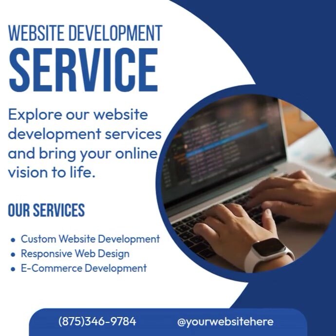 Website Development Add Copy of Website Development Service Ads | PosterMyWall