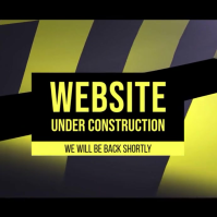 Website under construction video Instagram-opslag template