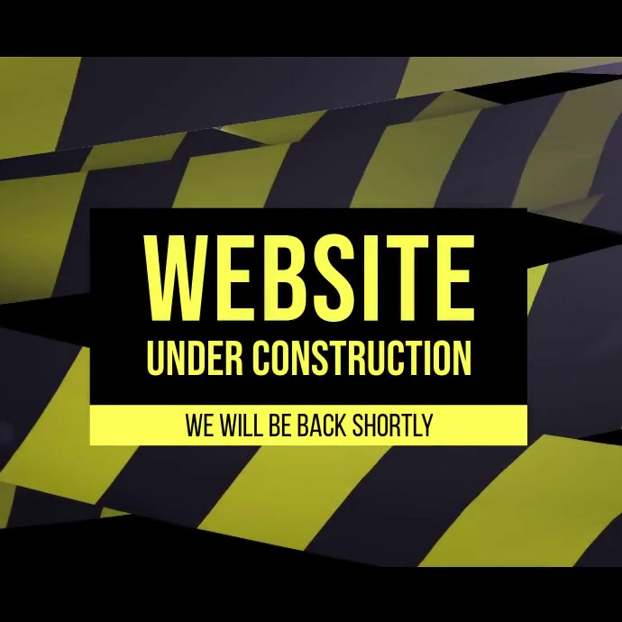 Website under construction video Instagram Plasing template