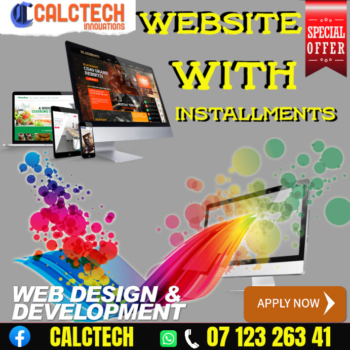 WEBSITEWITH INSTALLMENTS Template | PosterMyWall