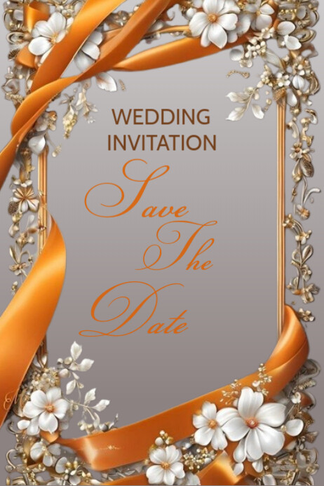 Invitation Message Poster WEDDIND INVITATION POSTER Template | PosterMyWall