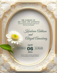 Wedding, Church Flyer Poster/Wallboard template