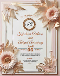 Wedding, Church Flyer Poster/Wallboard template