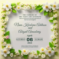 Wedding, Church Flyer Instagram-bericht template