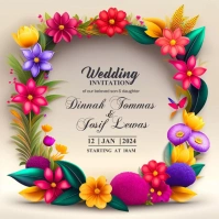 Wedding, Event Flyer Publicación de Instagram template