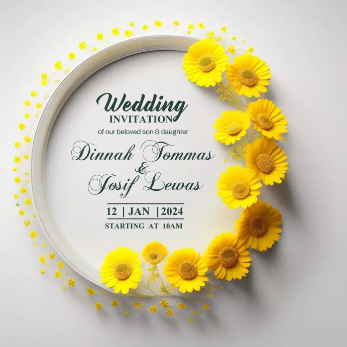 Wedding, Event Flyer Instagram 帖子 template