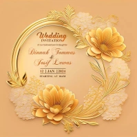 Wedding, Event Flyer Instagram-Beitrag template