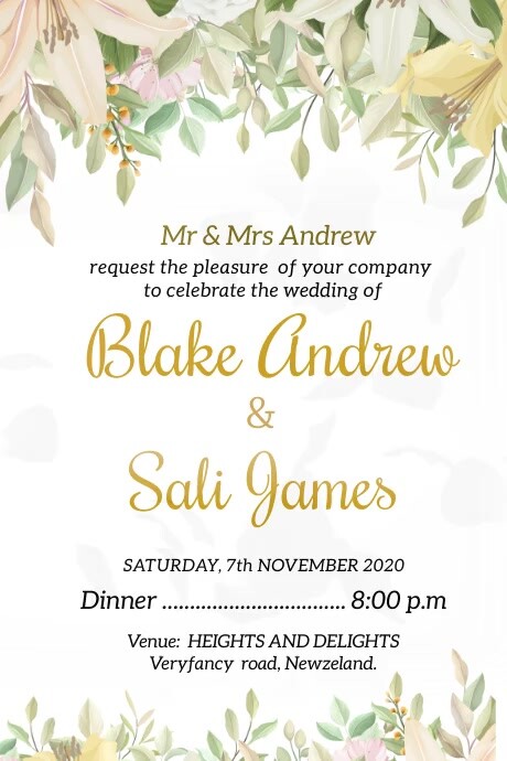 wedding, anniversary, romantic Plakat template