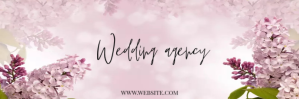 Wedding Agency Service Offer with Palm Leaves Encabezado de correo electrónico template