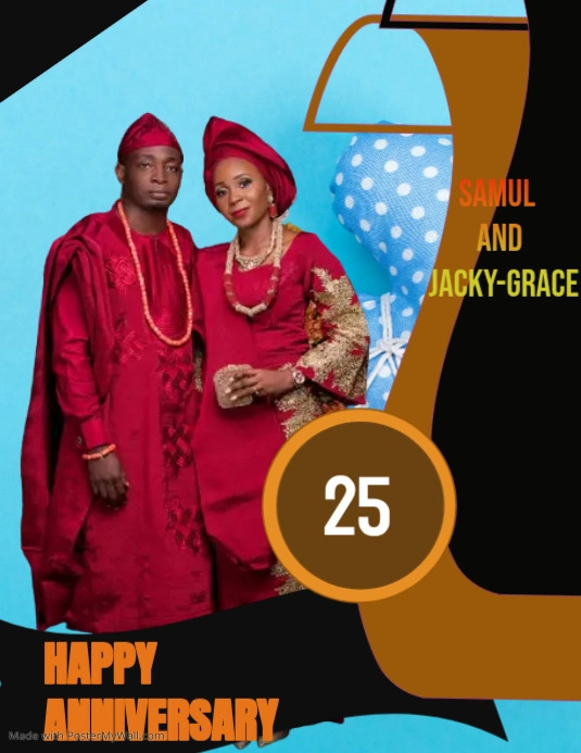 Wedding anniversary (40) Template | PosterMyWall