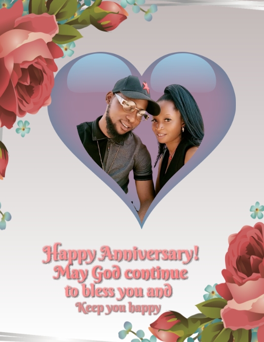 Wedding anniversary (8) Flyer (US Letter) template