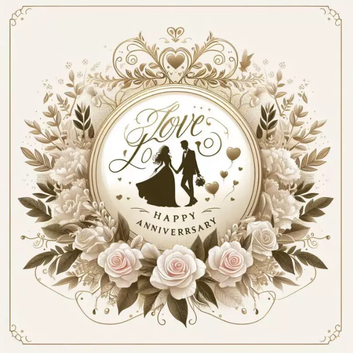 Wedding Anniversary Card Design Template Wedding Anniversary Card Design Template