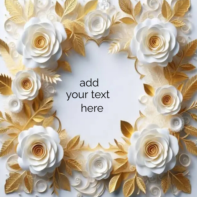 Wedding anniversary card Instagram Post template