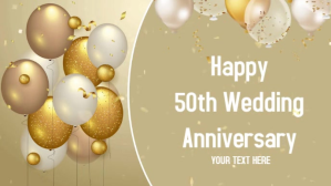 Wedding Anniversary card Facebook-covervideo (16:9) template