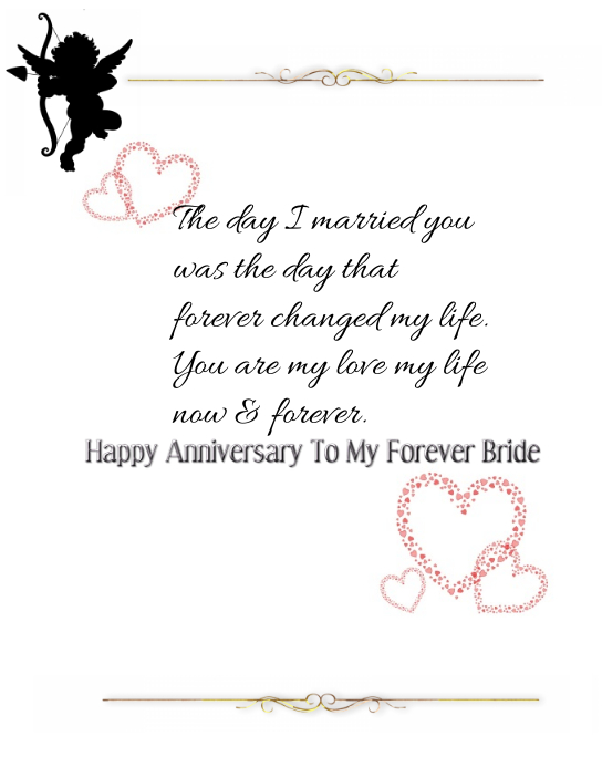 Wedding Anniversary Card For Her Template Postermywall