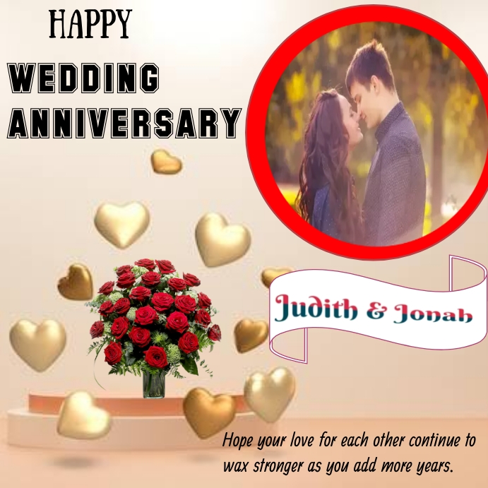 Wedding anniversary Template PosterMyWall Wedding anniversary Template PosterMyWall