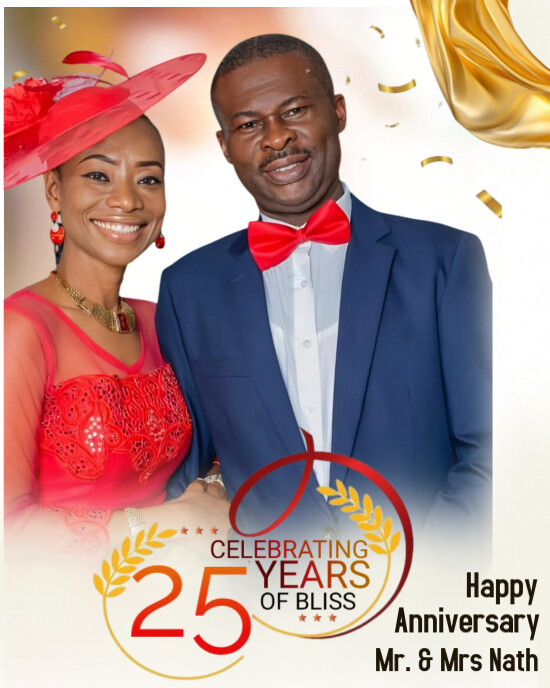 Wedding Anniversary Instagram Portrait template