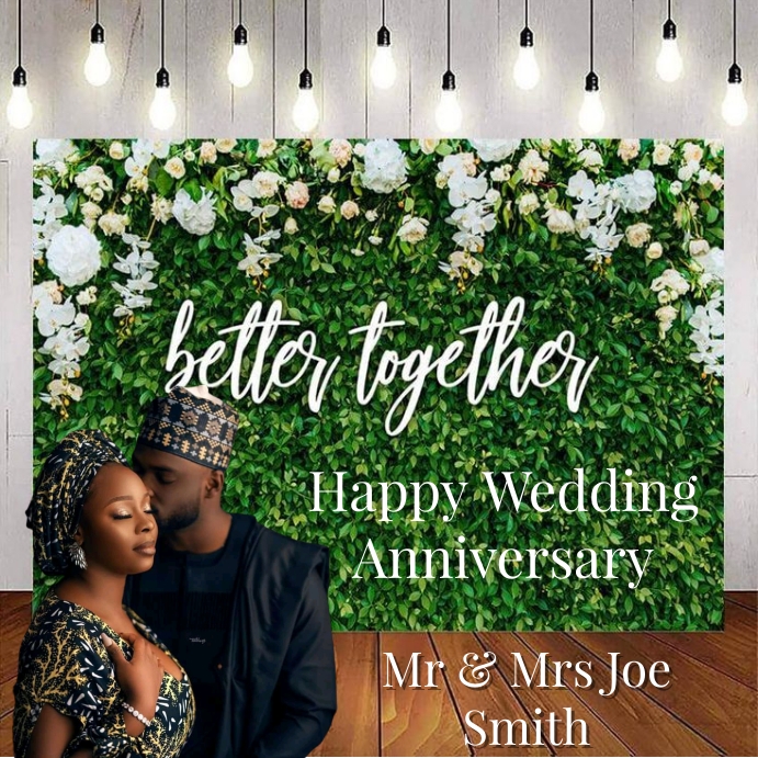 Copy of Wedding anniversary PosterMyWall