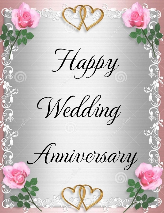 Wedding anniversary Template PosterMyWall