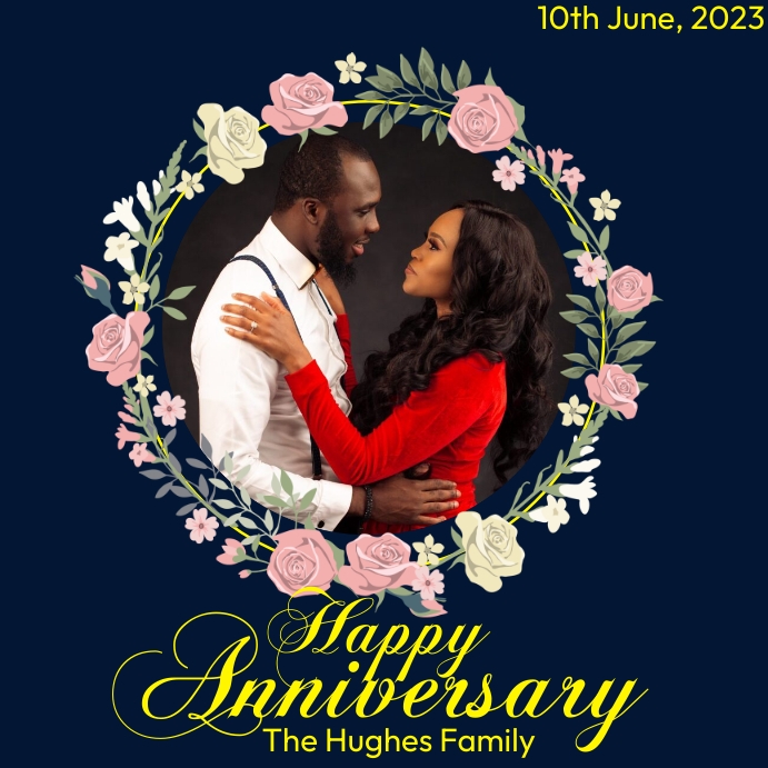 Copy of wedding anniversary PosterMyWall