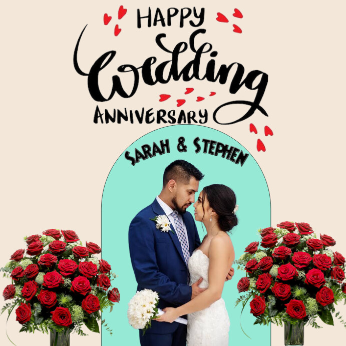 Wedding anniversary Template PosterMyWall