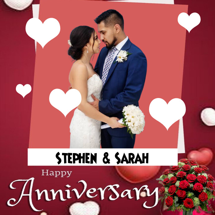 Wedding anniversary Template PosterMyWall