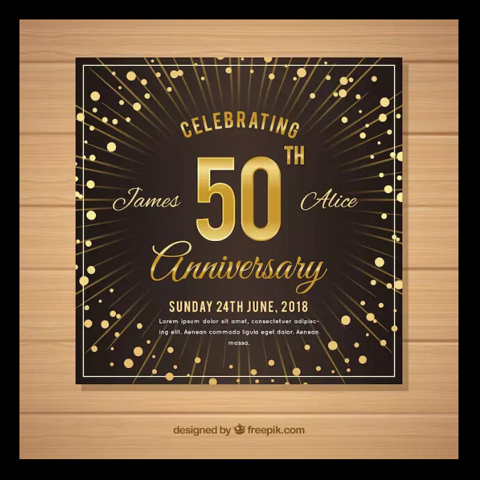 Wedding anniversary Instagram Post template