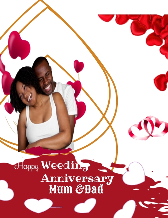 Wedding anniversary flyer (37) template