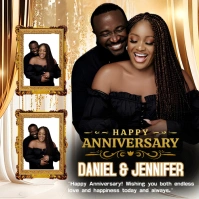 Wedding Anniversary Flyer/ Anniversary Flyer Design  Instagram Post template